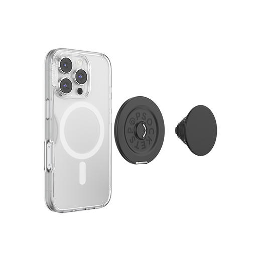 【站立MagSafe®手机支架】极夜黑·MagSafe站立啪嗒 MAGSAFE磁吸手机气囊支架 Kick-Out 站立啪嗒 黑色 商品图3