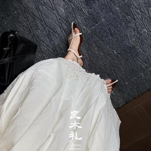 【不换不退】良木礼牛皮十字凉鞋（00831） 商品图4