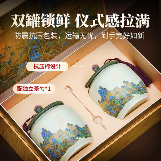 【春季茶礼】茶叶 碧螺春 绿茶 春茶  茶叶礼盒 茶饮 五虎 250g 商品图1