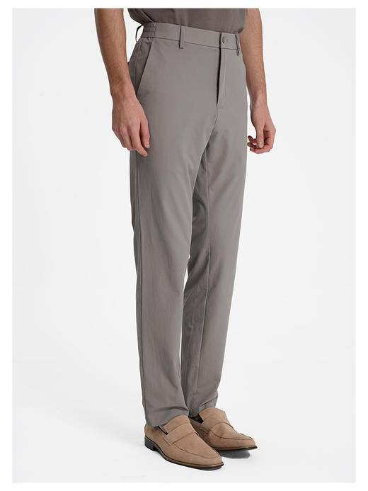 callisto灰咖色泡泡肌理休闲裤 商品图3