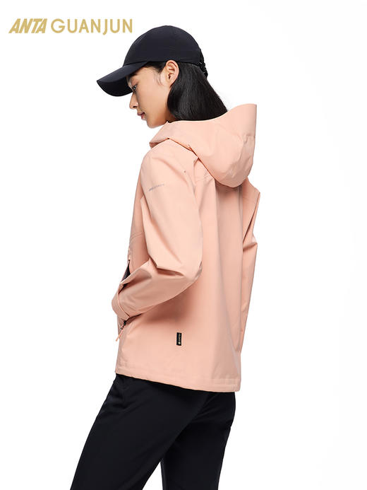 【S/M/L/XL/2XL断码】安踏冠军户外系列丨冲锋衣女款透气防水连帽外套登山服162440602【库存有限，如无货将做退款，介意慎拍！】 商品图0