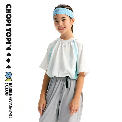 chopiyopi童装  儿童拼接训练运动短袖T恤 商品图3