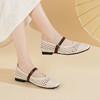 【夏季新款】西村名物2025年夏季新款舒适平底包脚镂空新中式玛丽珍单鞋T25AH16601 商品缩略图2