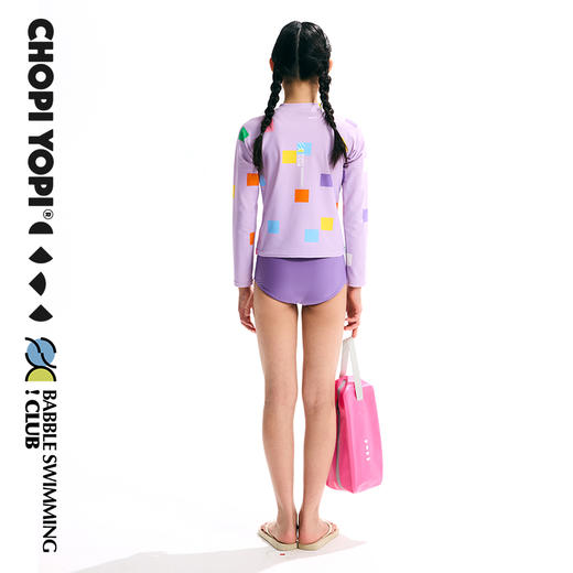 chopiyopi童装  儿童俱乐部长袖泳衣短裤套装 商品图4