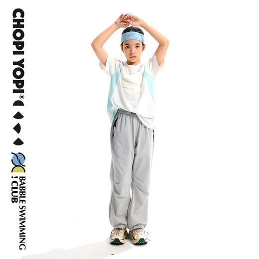 chopiyopi童装  儿童拼接训练运动短袖T恤 商品图5