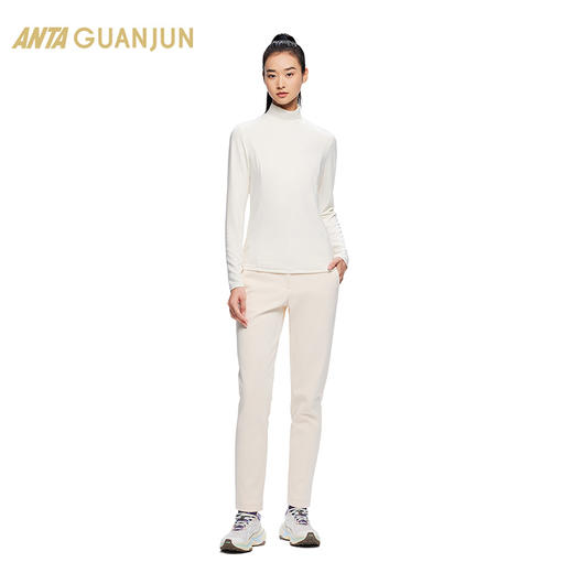 【M/L/XL断码】安踏冠军全天候系列丨半高领长袖t恤女加绒保暖内搭上衣162440403【库存有限，如无货将做退款，介意慎拍！】 商品图3