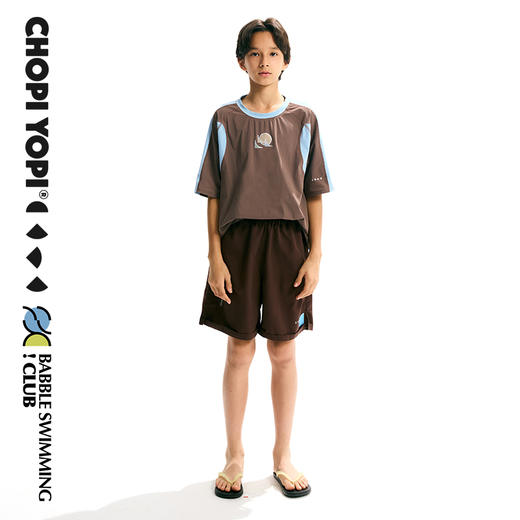 chopiyopi童装  【洞洞皮】儿童俱乐部拼接机能T恤 商品图6