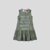 GOODBAI GOODEES娃娃领蕾丝图案slogan连衣裙 商品缩略图1