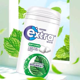 Extra脆皮软心口香糖62.5g 清新口气持久耐嚼 社交约会上班必备