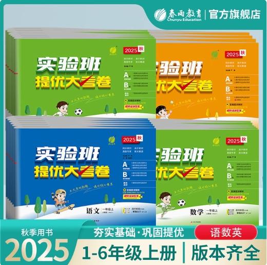 【2025秋 上册】小学语文/数学/英语/科学 人教/苏教/北师大 小学实验班提优大考卷 一二三四五六年级上 123456年级上 商品图0