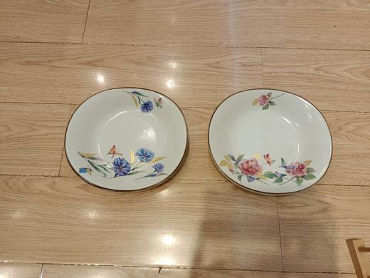 日本进口和蓝陶瓷饭碗日式甜品小汤碗5入碗礼盒套装花蝴蝶2入盘5入碗2入面碗 商品图8