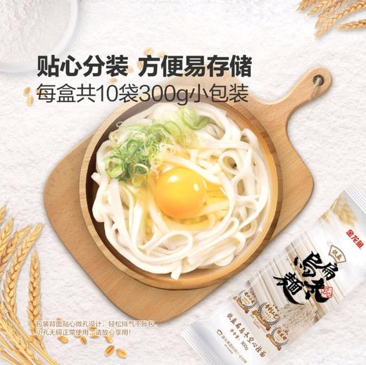 【金龙鱼】低盐扁乌冬面 300g | 空心面条·劲道爽滑 | 健康轻食·速食方便·低脂饱腹 商品图7