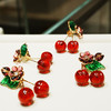 北京仓｜Gripoix Paris-Vintage-Cherry-樱桃 复古 琉璃 耳环［法国设计师］ 商品缩略图1
