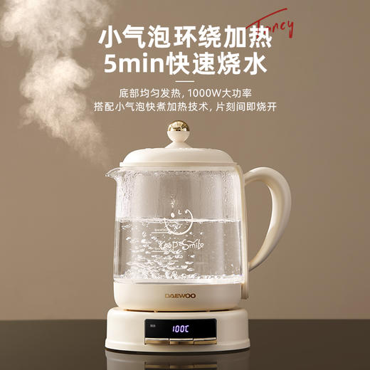 大宇 小气泡养生壶YS11 1.5L大容量 5分钟快速烧水 自动保温 72小时发货 商品图4