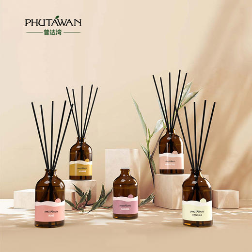 普达湾泰国进口无火藤条香薰精油卧室家用室内持久扩香柠檬草驱蚊 商品图1