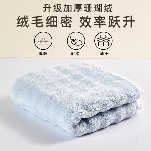 【清凉购特价129任选4个】多样屋花糖泡泡绒面巾/蓝色 商品图2