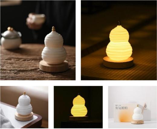 白色葫芦灯 商品图0