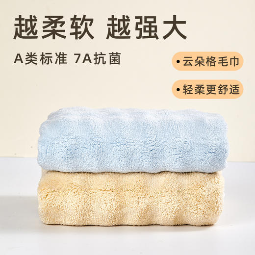 【清凉购特价129任选4个】多样屋花糖泡泡绒面巾/蓝色 商品图0