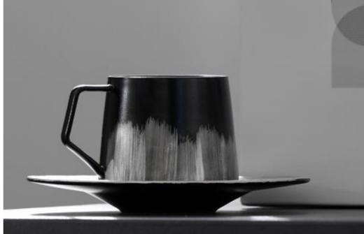 观想咖啡杯-焕银黑 商品图0