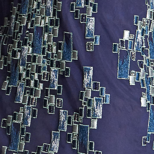 【伯妮斯茵】2S63311--蓝色连衣裙--盛开的杏树--《燃烧的灵魂》 商品图3