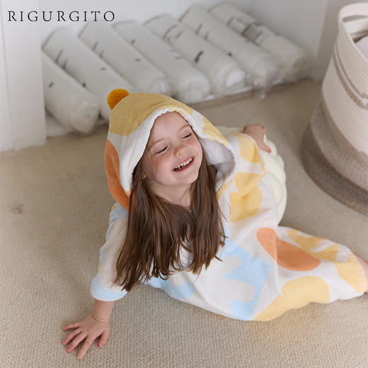 【代发】RIGURGITO儿童浴袍“小小漫游者”系列儿童浴袍纯棉 商品图5