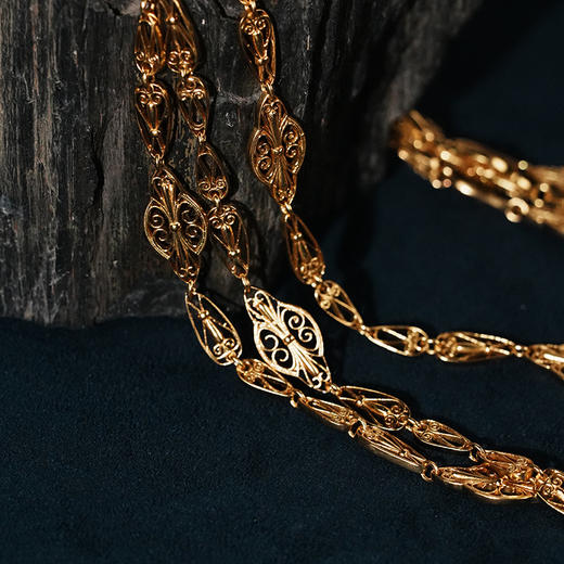 北京仓｜Bohemian Rhapsodie-Simone Long-镀金 镂空 项链［法国设计师］ 商品图6