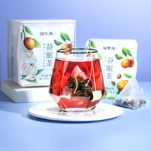 福东海 静眠茶144克/盒 酸枣仁百合茯苓枸杞山药桑葚组合晚安茶 商品图3