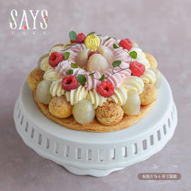 【预定】蜜露玫瑰荔枝圣多诺 Miel Rose Lychee Saint-Honoré