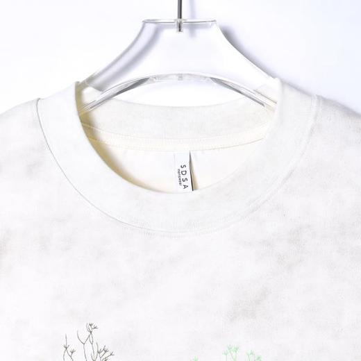 T3488夏季高级感新款男士满天星撞色刺绣字母树木圆领短袖T恤百搭时尚 商品图2