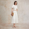 醋酸索罗娜立体打揽度假风短衬衫/打揽显瘦半裙2025夏新CS2502038 商品缩略图2