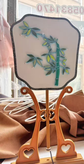 盘扣团扇（竹）