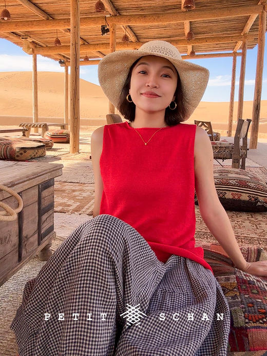 PETIT SCHAN小闪 JEW#025 fireball 火流星 Petit Schan小闪 火流星 18K金蓝宝石黄水晶可调节锁骨链项链 商品图5