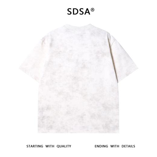 T3488夏季高级感新款男士满天星撞色刺绣字母树木圆领短袖T恤百搭时尚 商品图5