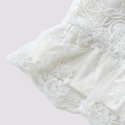 玛克门店发货：华丽感玫瑰花朵钉珠蕾丝上衣2025夏季(货号:MF86TP005A1001) 商品图3