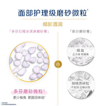 多芬（Dove）磨砂膏 石榴籽+乳木果香 去角质深层清洁滋润保湿 280g /个人护理 /身体护理 /磨砂膏 商品图4