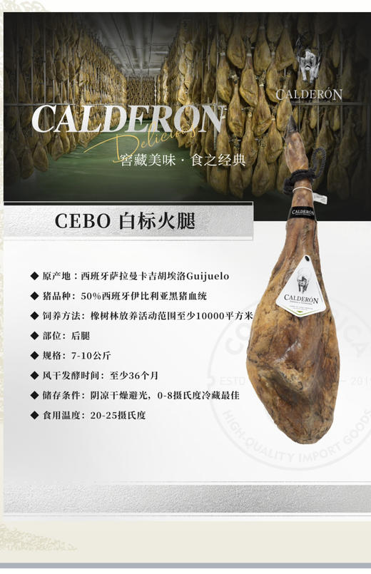 【天天有】西班牙伊比利亚火腿 切片50克，三个规格，只能生吃，不能做菜，可搭配哈密瓜、做塔帕斯食用。 商品图7