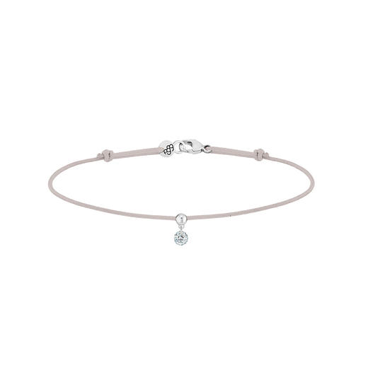 北京仓｜La Brune et La Blonde-BB-18K白金 0.1克拉钻石 手链（灰色）［法国设计师］ 商品图0