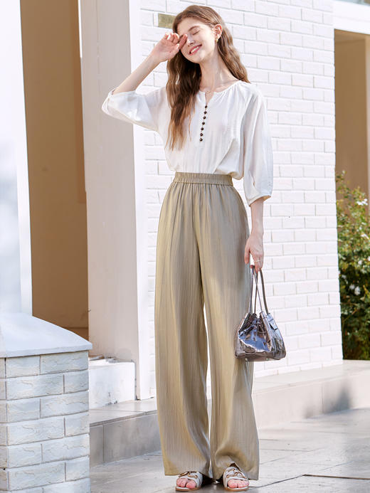 【百图lulu定制】【冰丝山本裤】冰凉 宽松 慵懒风 山本裤 小个子常规版可选 商品图6