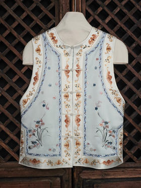 盛唐牡丹大师系列| 繁花似锦重缎手绣马甲