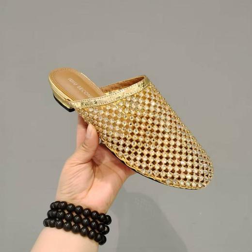 【夏季新款】西村名物2025年夏季新款舒适平底包脚镂空后空拖鞋U25AH16631 商品图1