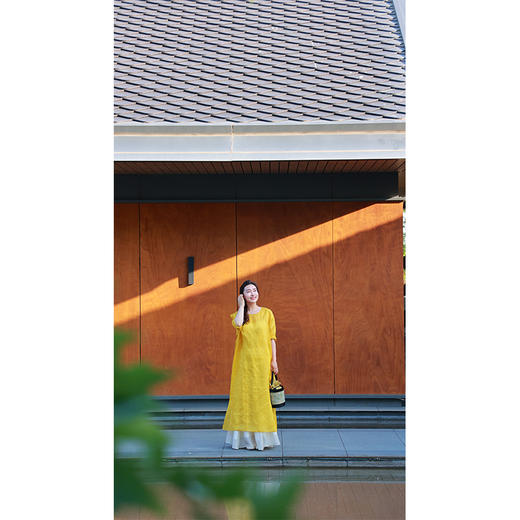 【2026东衣作】高定大黄袍连衣裙（21707124九斤黄） 商品图2