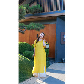 【2026东衣作】高定大黄袍连衣裙（21707124九斤黄）