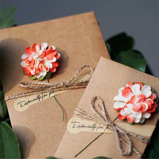 小号贺卡 干花贺卡ins礼物生日祝福留言卡牛皮纸教师节卡片 商品图0