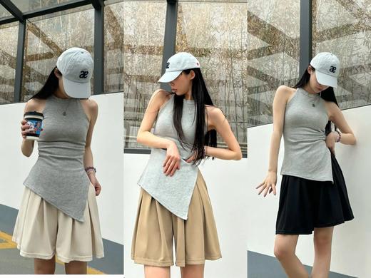 优选丨耐尔 阔腿西装短裤（女款） W4031 商品图0