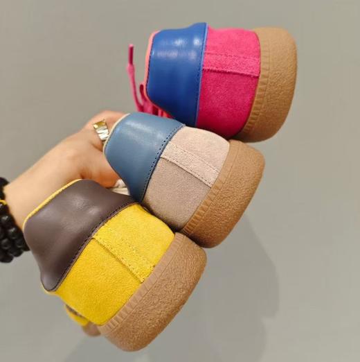 【夏季新款】西村名物2025年夏季新款舒适透气平底防滑多彩拼接德训鞋X25CM39241 商品图6