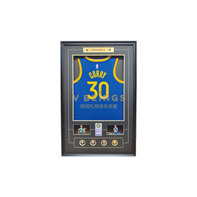 收藏系列 库里 勇士队30号蓝色 球迷版 亲笔签名球衣