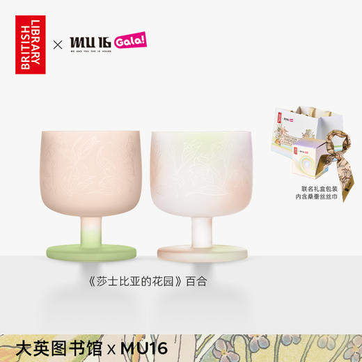 MU16高颜值水晶玻璃鸡尾酒洋酒杯子果汁红酒杯酒具套装结婚女生日礼物糖果莎士比亚联名对杯 商品图4