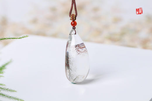绿幽灵水晶吊坠 配精美挂绳 商品图0