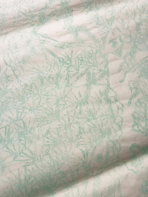 70-80年十竹斋制尺八屏木版水印松树大画笺（单张） 商品图9