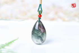 绿幽灵水晶吊坠 配精美挂绳